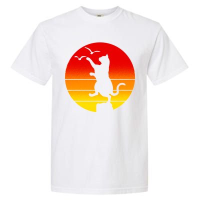 Retro Karate Cat 80's Movies Garment-Dyed Heavyweight T-Shirt