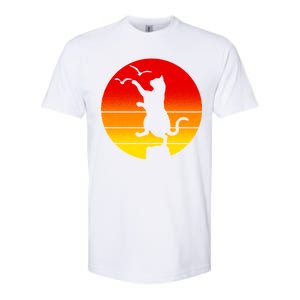 Retro Karate Cat 80's Movies Softstyle CVC T-Shirt