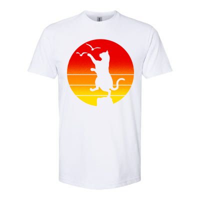 Retro Karate Cat 80's Movies Softstyle® CVC T-Shirt