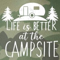 Retro Life is Better At The Campsite  Legacy Tie Dye Trucker Hat