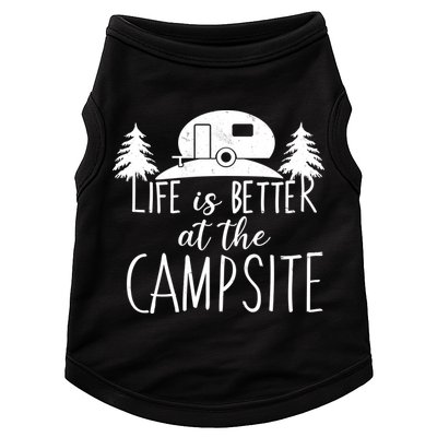 Retro Life is Better At The Campsite  Doggie Tank