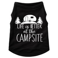 Retro Life is Better At The Campsite  Doggie Tank
