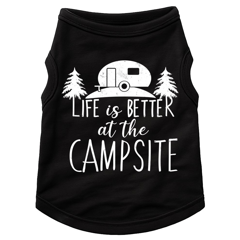 Retro Life is Better At The Campsite  Doggie Tank
