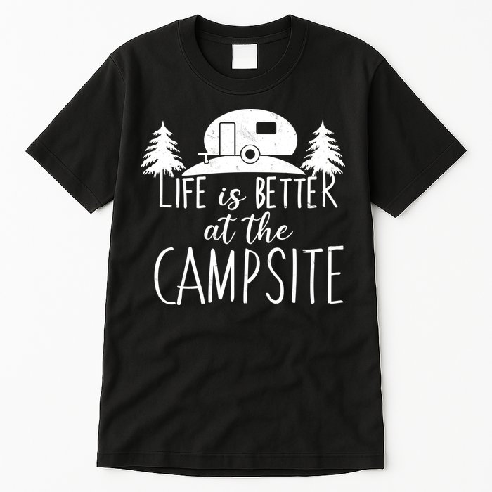 Retro Life is Better At The Campsite  Tall T-Shirt