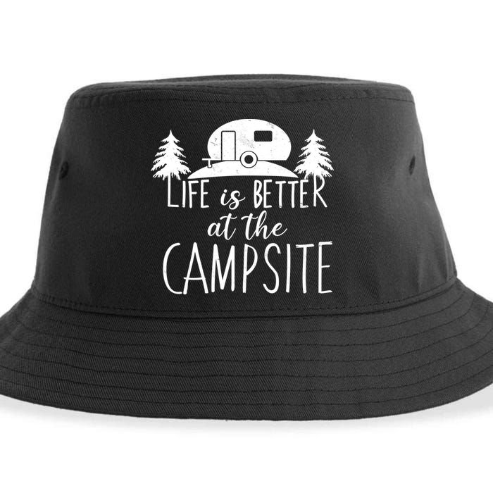 Retro Life is Better At The Campsite  Sustainable Bucket Hat