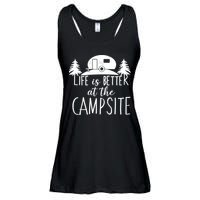 Retro Life is Better At The Campsite  Ladies Essential Flowy Tank