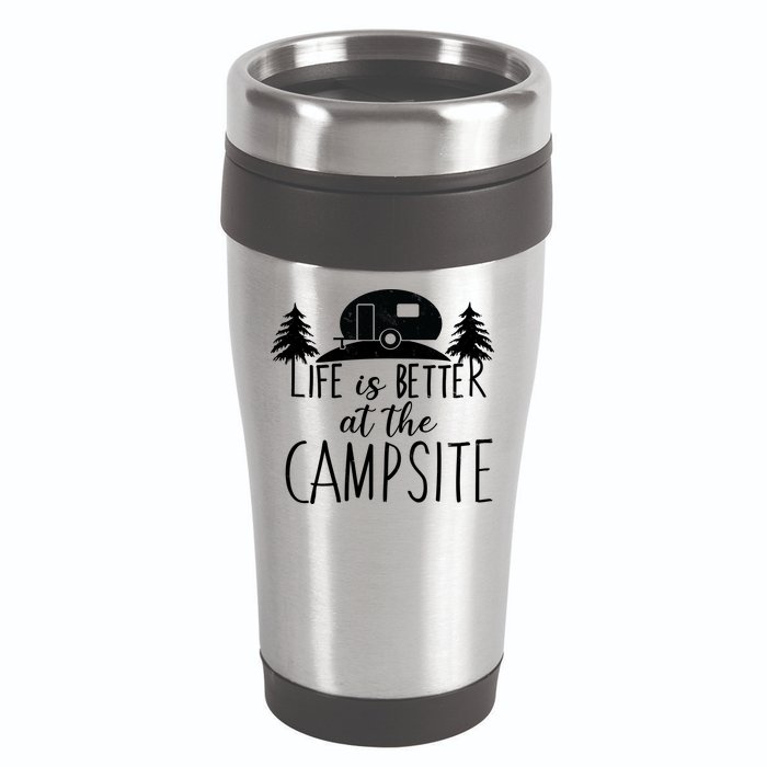 Retro Life is Better At The Campsite  16oz Travel Tumbler