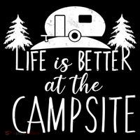 Retro Life is Better At The Campsite  Youth Performance Sprint T-Shirt