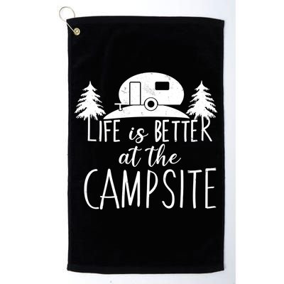 Retro Life is Better At The Campsite  Golf Towel