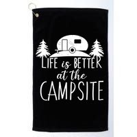 Retro Life is Better At The Campsite  Golf Towel