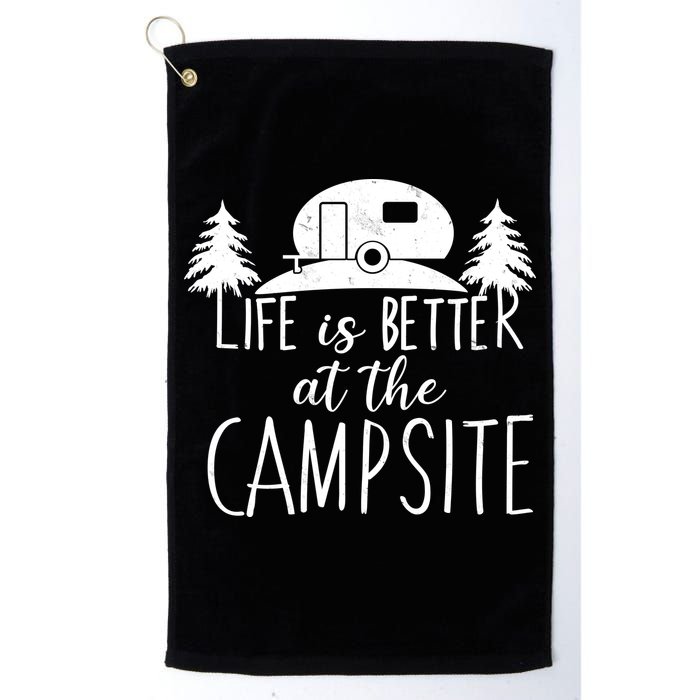Retro Life is Better At The Campsite  Golf Towel