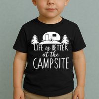 Retro Life is Better At The Campsite  Toddler T-Shirt