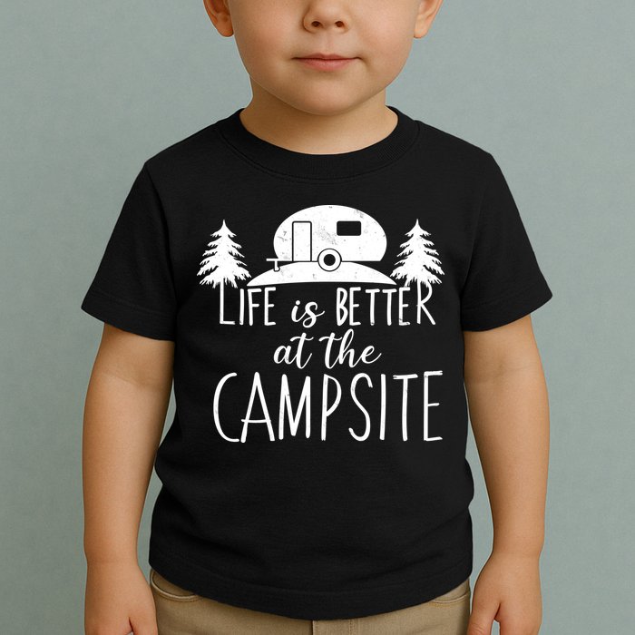Retro Life is Better At The Campsite  Toddler T-Shirt
