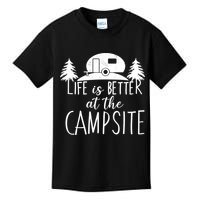 Retro Life is Better At The Campsite  Kids T-Shirt