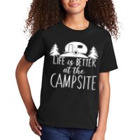 Retro Life is Better At The Campsite  Kids T-Shirt
