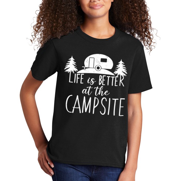 Retro Life is Better At The Campsite  Kids T-Shirt