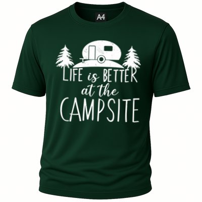Retro Life is Better At The Campsite  Cooling Performance Crew T-Shirt