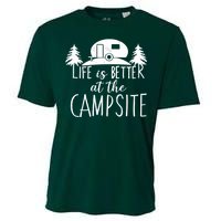 Retro Life is Better At The Campsite  Cooling Performance Crew T-Shirt