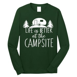 Retro Life is Better At The Campsite  Long Sleeve Shirt