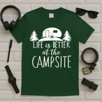 Retro Life is Better At The Campsite  T-Shirt
