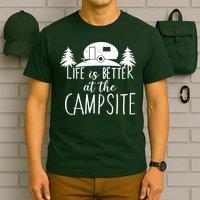 Retro Life is Better At The Campsite  T-Shirt
