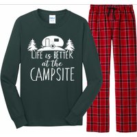 Retro Life is Better At The Campsite  Long Sleeve Pajama Set