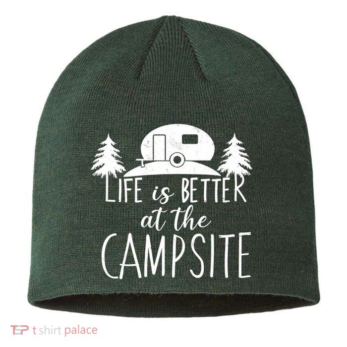 Retro Life is Better At The Campsite  Sustainable Beanie