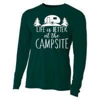 Retro Life is Better At The Campsite  Cooling Performance Long Sleeve Crew