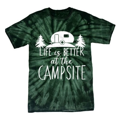 Retro Life is Better At The Campsite  Tie-Dye T-Shirt