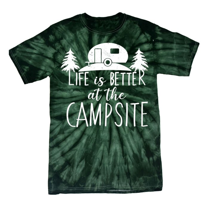 Retro Life is Better At The Campsite  Tie-Dye T-Shirt