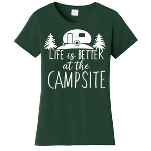 Retro Life is Better At The Campsite  Women's T-Shirt