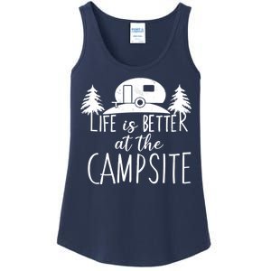 Retro Life is Better At The Campsite  Ladies Essential Tank