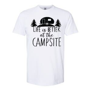 Retro Life is Better At The Campsite  Softstyle CVC T-Shirt