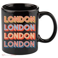 Retro London 11oz C Handle Ceramic Mug