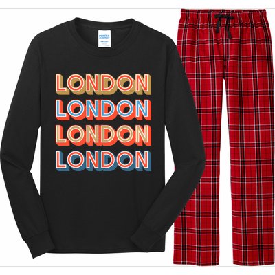 Retro London Long Sleeve Pajama Set