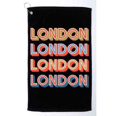Retro London Golf Towel