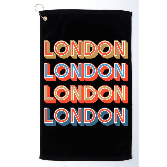 Retro London Golf Towel