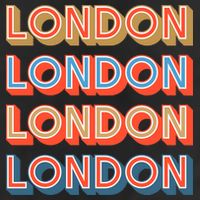 Retro London Golf Towel