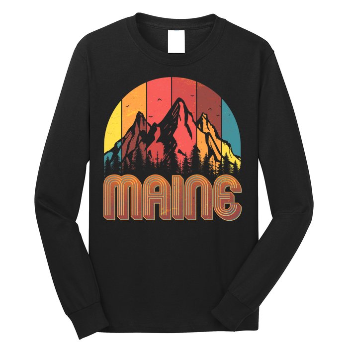 Retro Maine Long Sleeve Shirt