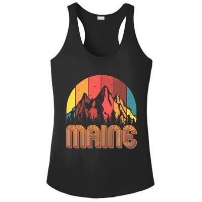 Retro Maine Ladies PosiCharge Competitor Racerback Tank