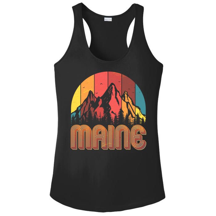 Retro Maine Ladies PosiCharge Competitor Racerback Tank