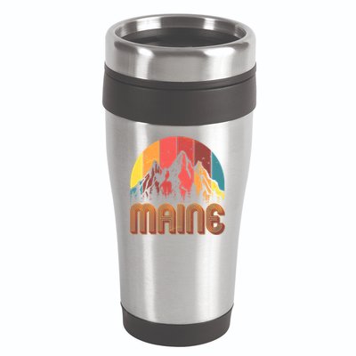 Retro Maine 16oz Travel Tumbler
