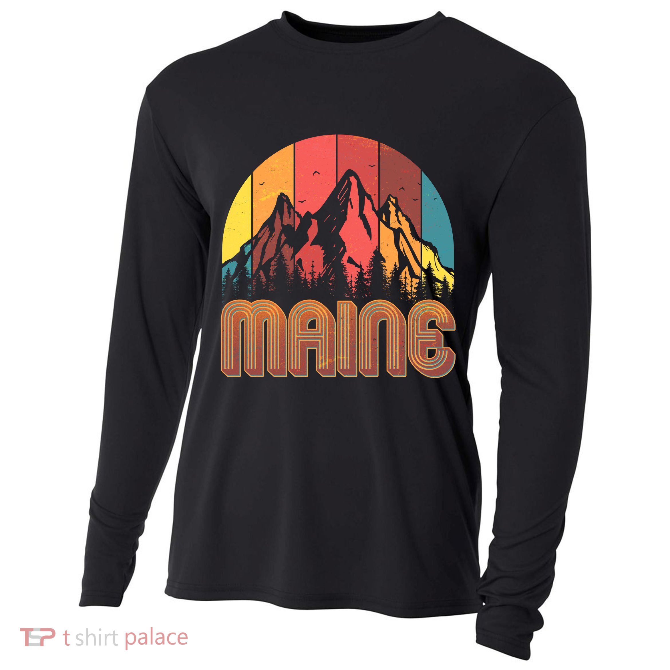 Retro Maine Cooling Performance Long Sleeve Crew