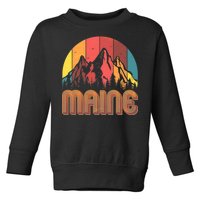 Retro Maine Toddler Sweatshirt