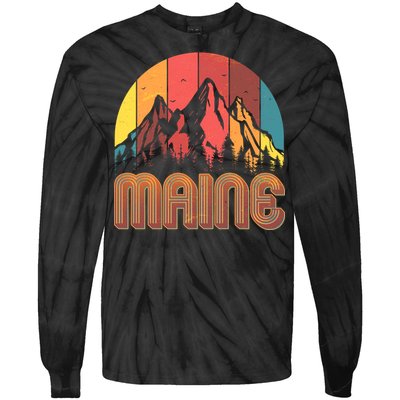 Retro Maine Tie-Dye Long Sleeve Shirt