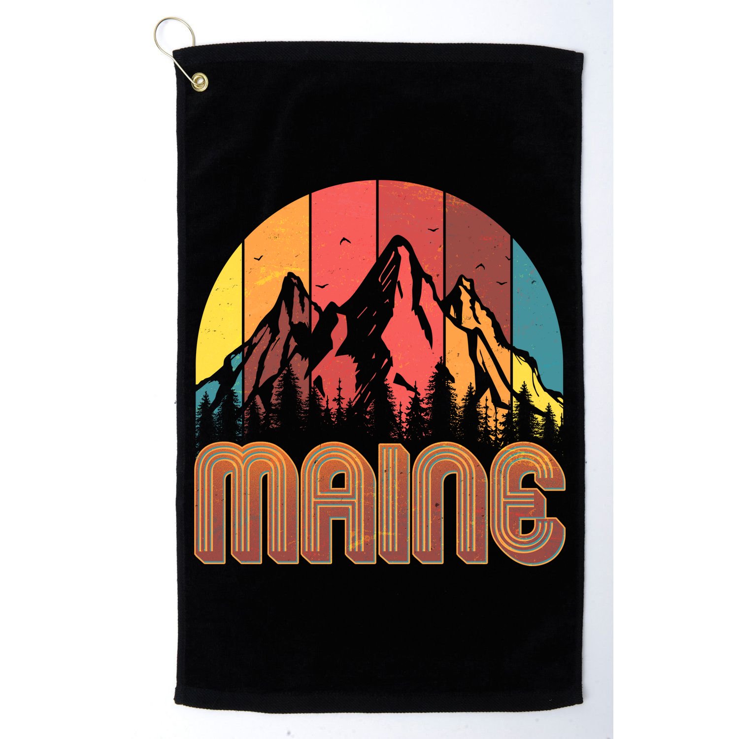 Retro Maine Golf Towel