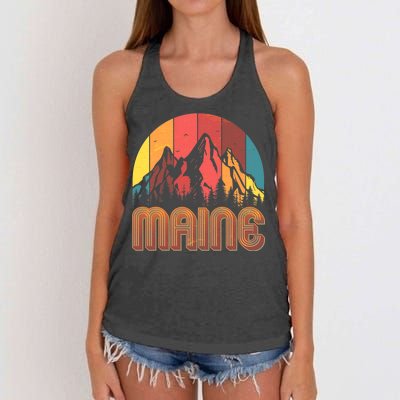 Retro Maine Women's Knotted Racerback Tank