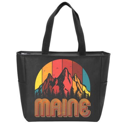 Retro Maine Zip Tote Bag