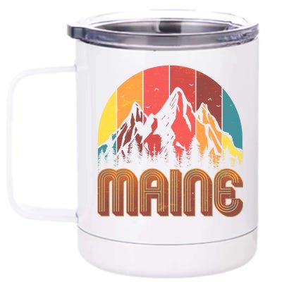 Retro Maine 12 oz Stainless Steel Tumbler Cup