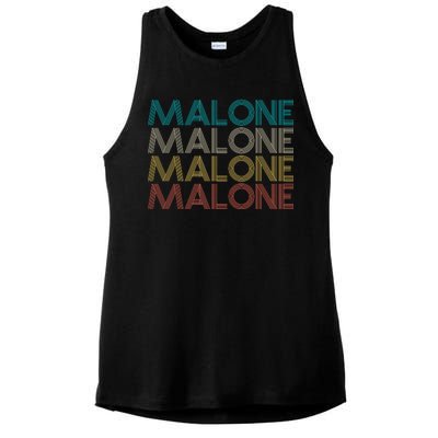 Retro Malone Ladies PosiCharge Tri-Blend Wicking Tank